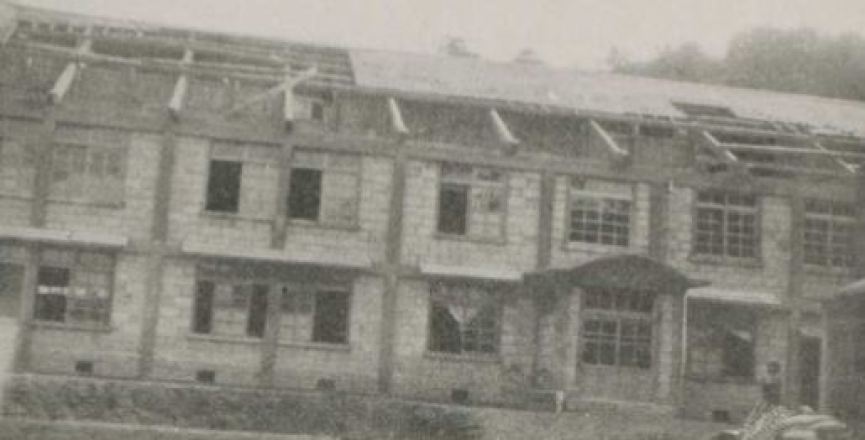 Great disaster at Naze – Boarding-school partly destroyed by a terrible typhoon